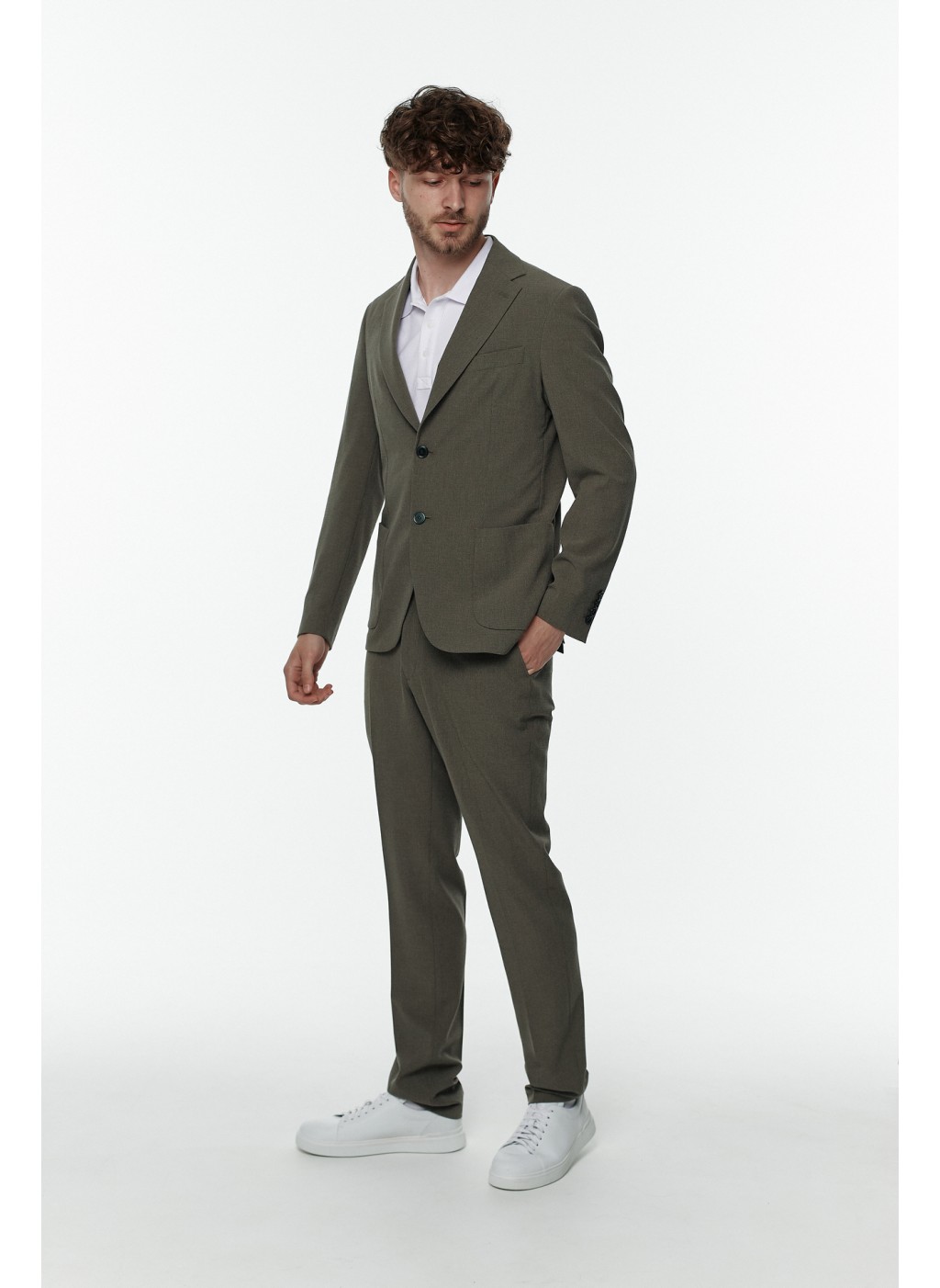 Костюм чоловічий оливковий