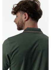 Футболка поло чоловіча зелена