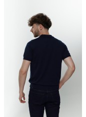 Футболка поло чоловіча синя